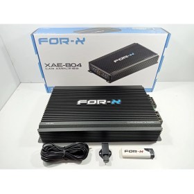 Resim For-x Amfi + For-X Çakmak - 4 x 80 Rms Ses ve Bass Amfisi - For-X XAE-804 Ab Class Oto Anfi 