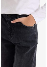 Resim Defacto Straight Fit Düz Paça Jean Pantolon Erkek Çocuk G6202a825cwnm40 Siyah-nm40 