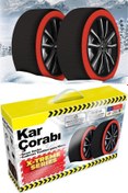 Resim Hanedanev Kar Zinciri Takmatik Zincir Lastik Kar Çorabı Oto Kar Paleti Pratik Araba Araç Kış Patinaj - Medium 