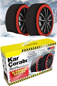 Resim Hanedanev Kar Zinciri Takmatik Zincir Lastik Kar Çorabı Oto Kar Paleti Pratik Araba Araç Kış Patinaj - Medium 