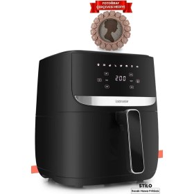 Resim 1700W Dijital Dokunmatik Airfryer Oval, Sıcak Hava Fritöz, Hediye Fotoğraf Çerçevesi 