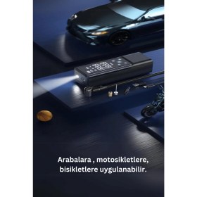 Resim Fuchsia Zpp7 Dijital Göstergeli 5000 Mah Bataryalı Kablosuz Hava Kompresörü 