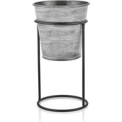 Resim The Mia Saksı Ayaklı 21 cm Stone STN0028 