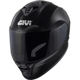 Resim GIVI 50.X SİYAH KAPALI KASK (SİYAH CAMLI) 