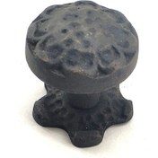 Resim artlab Art Antika Tarz Dekoratif Pirinç Anıt Mobilya, Çekmece Düğme - 25 Mm, Oksit Lab 