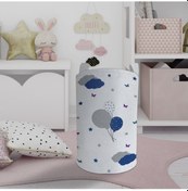 Resim Mekta Home Bebek Ve Çocuk Odası Kelebekli Balon Desenli Oyuncak Sepeti Renkli Çok Renkli 