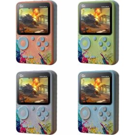 Resim İlk El Grup Game Box Mini 500 Adet Retro Oyun Taşınabilir Oyun Konsolu 