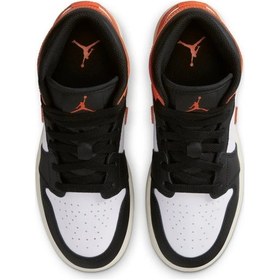 Resim Nike Air Jordan 1 Mid 'shattered Backboard' Basketbol Ayakkabısı Turuncu 