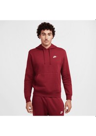 Resim Nike Sportswear Club Fleece Men's Hoodie Bordo 