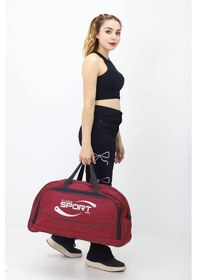 Resim Probag Kabin Boy Hostes Tipi Spor Valiz Seyahat Tatil El Ve Omuz Askılı Günlük Kullanım Ve Kıyafet Çantası Kırmızı 