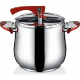 Resim Inter Çelik Düdüklü Tencere 12 Litre Kırmızı 