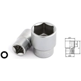 Resim Elta 1115 06 0022 22mm 1/2 Altı Köşe Lokma Anahtar Mm 