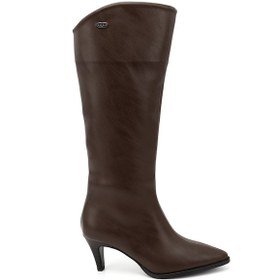 Resim Gönderi R Kadın Kahverengi Sivri Burun İnce Topuklu Çizme Dkzc66832511 Kahverengi 