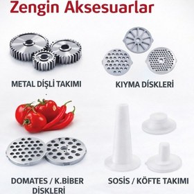 Resim Minisan JSMG138-180 2500 W Satır Et Kıyma Makinesı 