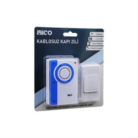 Resim MiraLive Wireles Kablosuz Kapı Zili Pilli 16 Farklı Melodi 50MT Çekim Alanı Pil = 2AA - Düğme = 23A (4887) 