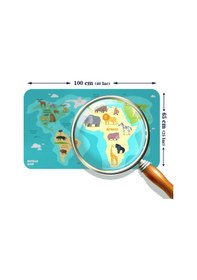 Resim Eğitici Dünya Haritası Dünya Atlası Çocuk Ve Bebek Odası Duvar Sticker-60x105-3784 - Renkli Çok Renkli 