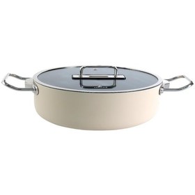 Resim Aryıldız Colombus Crystal Karnıyarık Tencere 30 Cm Ar260630 Bej 