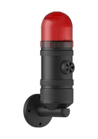 Resim Mesan Ø70 300 Seri Yanıp Sönen Ampul Buzzer Tüp Duvar Montaj Kırmızı 220Vac Ms 322.1.220Vac 