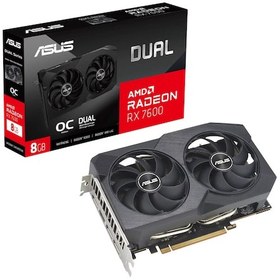 Resim Asus AMD Radeon RX 7600 Dual OC V2 DUAL-RX7600-O8G-V2 8 GB GDDR6 128 Bit Ekran Kartı 