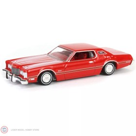 Resim 1:64 Greenlight 1973 Ford Thunderbird in Red Custom 