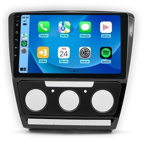 Resim Cartech CRT-332 Serisi Skoda Octavia 2007-2014 4gb Ram 32GB Hafıza Carplay Android Multimedya Teyp 