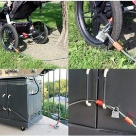 Resim Xbyc 4501k Güçlü Çelik Kablo Halat Kilit 8 X 1850 Mm Motosiklet Bisiklet Halat Kilidi 