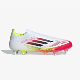 Resim Adidas F50 Elite Bağcıksız Yumuşak Zemin Erkek Beyaz Çim Saha Kramponu Ie1279 Beyaz 