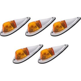 Resim Quartzite Dc 12V Amber Gözyaşı Kabini Işık Taksi Işaretçisi Işık Ön Arka Üst Açıklık Çatı Kamyon Van Için Işık Kablo Paketi (Yurt Dışından) 
