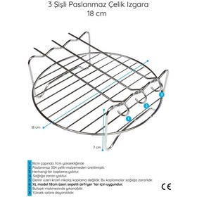 Resim Airfryer Şiş Izgarası Xiaomi 3.5 Lt Ve Philips Uyumlu 4.1 Hava 