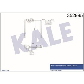 Resim KALE 352995 EVAPORATOR KANGOO / GRAND KANGOO 1.2 1.5 1.6 08- 