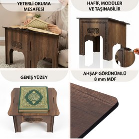 Resim Vigo Wood Kitap Okuma Rahlesi Kuran Okuma Rahlesi Ceviz 