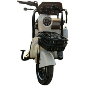 Resim MOTOLUX Fayton Fx10 Krem Beyaz Elektrikli Motosiklet 