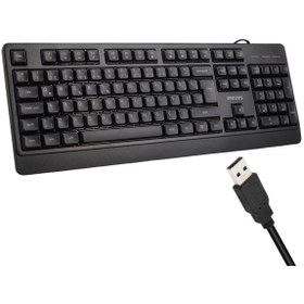 Resim Philips SPK6247B USB 1.2 Metre Kablolu Klasik Siyah Numpadli Türkçe Q Klavye 