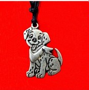 Resim Dalmaçyalı Köpek Kolye Gri 