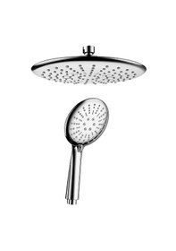 Resim Yapıtaşı Yt267 Nirvana Banyo Tepe Robot Duş Seti Butonlu 3fonksiyonlu Krom 