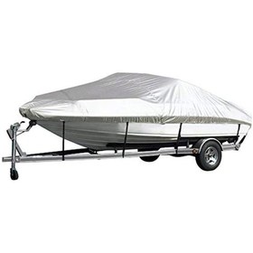 Resim Mufunye 14-16ft 300d Oxford Kumaş Tekne Örtüsü V-gövdeli Üçlü Gövdeli Yarış Pisti Ve Bas Tekneleri İçin 