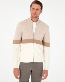 Resim Pierre Cardin Erkek Ekru Hırka Triko 50296434-vr019 Ekru 