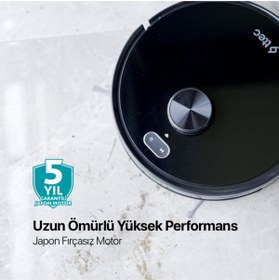 Resim Ttec Navi LaserIQ Teknolojili ve Japon Fırçasız Motorlu Akıllı Robot Süpürge ve Paspas 