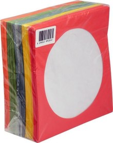 Resim CD&DVD Zarfı Renkli 80gr 100 lü Paket Pencereli (Kırmızı,Sarı,Yeşil,Mavi,Turuncu) 