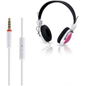 Resim Kosona Kubıte T-420 Oyun Kulaklığı, 3.5mm Bağlantı, Ayarlanabilir Mikrofon, Gürültü Yalıtımı, Pembe-siyah 10" 