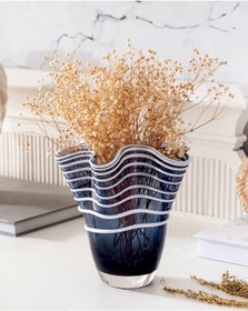 Resim Madame Coco Honfleur El Yapımı Cam Vazo - Küçük Boy 1kvazo0314 19x19 Cm-lacivert 