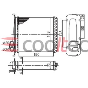Resim 9144221/9101371 S70 850 Kalorifer 186X192 