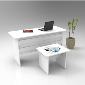 Resim Robinhome Robin Home Verona Ab Ofis Büro Masa Takımı Beyaz 
