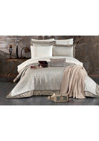 Resim Güzide Ev Modası Eyfel Kapiçino Yatak Örtüsü 