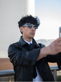 Resim Angel Eyes Futuristik Erkek Spor Çerçeve Motorcu Gözlüğü, Dayanıklı Malzeme, Polikarbon Cam, UV400 Koruma 