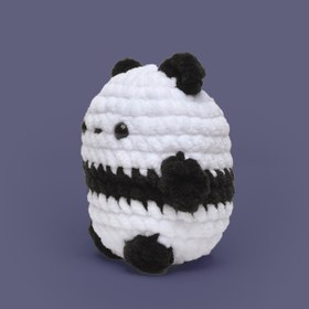 Resim The Gookie Amigurumi Panda Tığ Kiti, Amigurumi Örgü Seti, Tığ Işi Amigurumi Örgü Oyuncak Seti 