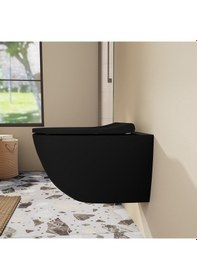 Resim VitrA Sento 130-483R009 İnce Klozet Kapağı Mat Siyah 