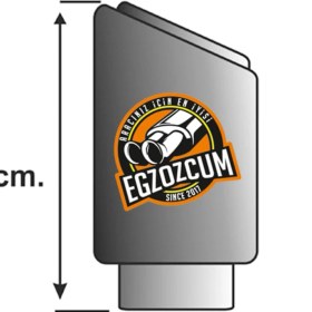 Resim 90 Mm. Msport Logolu Tekli Siyah Akrapovic Egzoz Ucu 