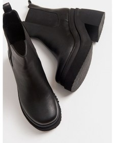 Resim Luvishoes Emma Siyah Cilt Kadın Bot Siyah 