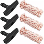 Resim Seeppitous 3 Paket 10 Ft x 9/64IN (3,5 Mm) Starterhandle ile Kordon Ipi, Çim Biçme Makineleri Için Yüksek Gerilme Mukavemeti ile Örgülü Ipler (Yurt Dışından) 